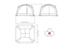 Vidaxl Party Tent Blue Waterproof Vidaxl Party Tent Blue Waterproof