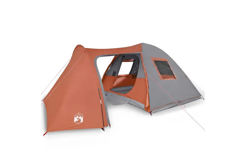 Vidaxl Family Tent Dome 6-person Orange Waterproof Vidaxl Family Tent Dome 6-person Orange Waterproof