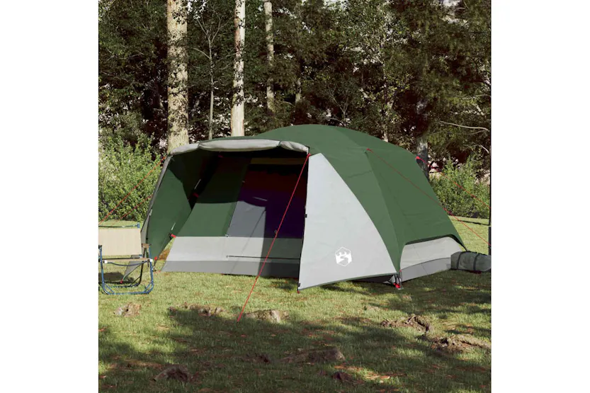Vidaxl Family Tent With Porch 6-person Green Waterproof Vidaxl Family Tent With Porch 6-person Green Waterproof