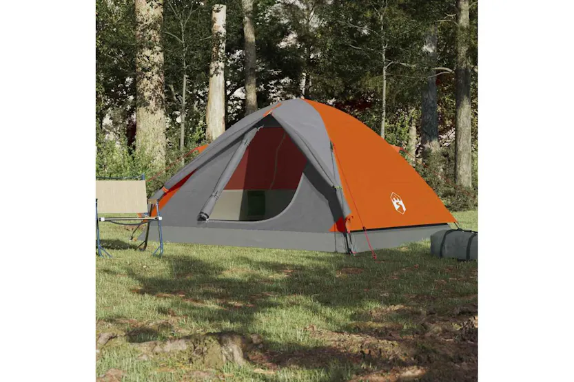 Vidaxl Camping Tent Dome 3-person Orange Waterproof Vidaxl Camping Tent Dome 3-person Orange Waterproof