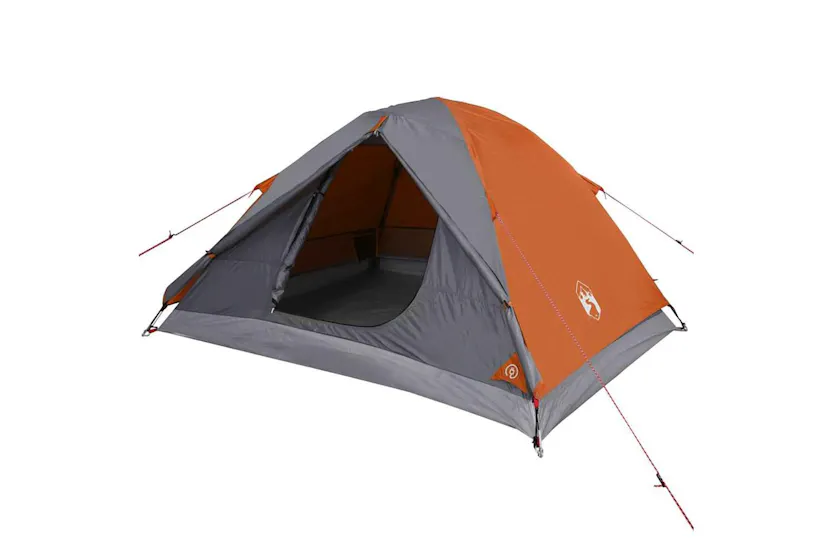 Vidaxl Camping Tent Dome 3-person Orange Waterproof Vidaxl Camping Tent Dome 3-person Orange Waterproof