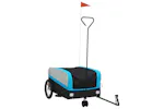 Vidaxl Bike Trailer Black And Blue 45 Kg Iron Vidaxl Bike Trailer Black And Blue 45 Kg Iron