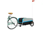 Vidaxl Bike Trailer Black And Blue 45 Kg Iron Vidaxl Bike Trailer Black And Blue 45 Kg Iron