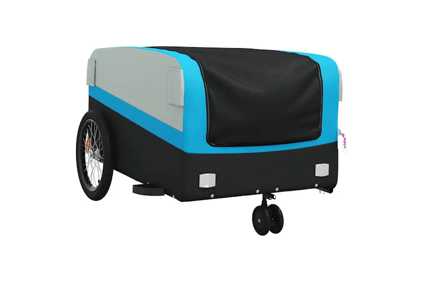 Vidaxl Bike Trailer Black And Blue 45 Kg Iron Vidaxl Bike Trailer Black And Blue 45 Kg Iron
