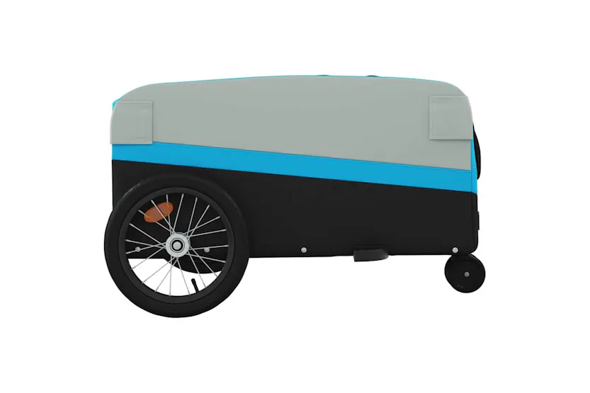 Vidaxl Bike Trailer Black And Blue 45 Kg Iron Vidaxl Bike Trailer Black And Blue 45 Kg Iron