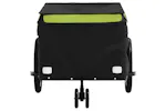 Vidaxl Bike Trailer Black And Green 30 Kg Iron Vidaxl Bike Trailer Black And Green 30 Kg Iron