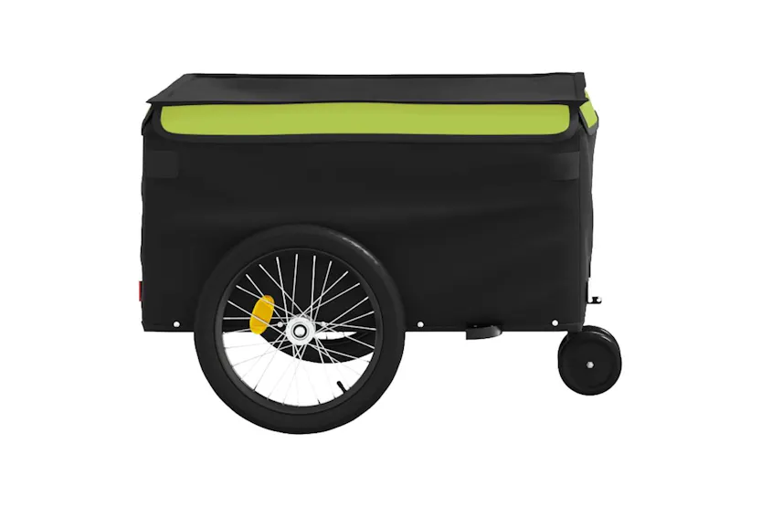 Vidaxl Bike Trailer Black And Green 30 Kg Iron Vidaxl Bike Trailer Black And Green 30 Kg Iron