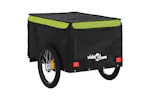 Vidaxl Bike Trailer Black And Green 30 Kg Iron Vidaxl Bike Trailer Black And Green 30 Kg Iron