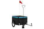 Vidaxl Bike Trailer Black And Blue 45 Kg Iron Vidaxl Bike Trailer Black And Blue 45 Kg Iron