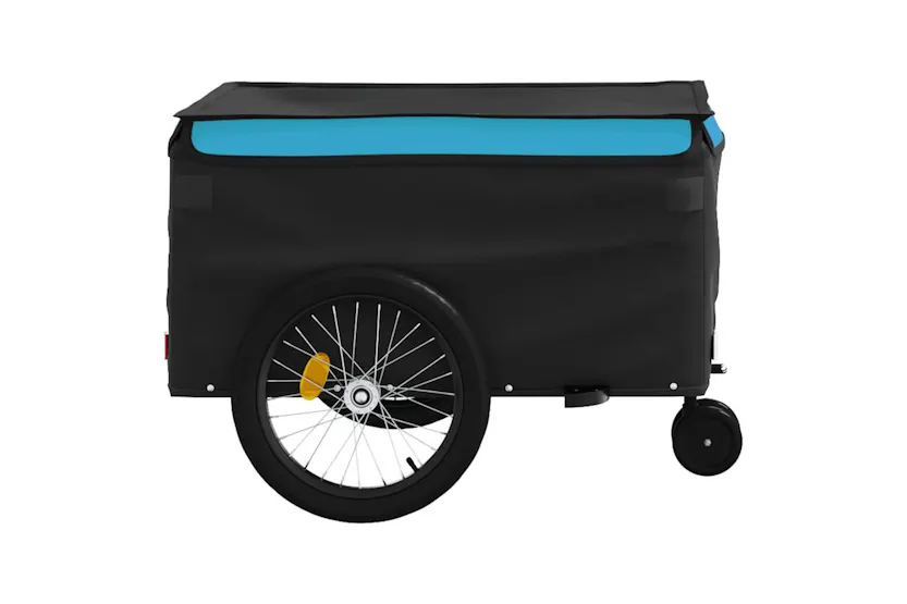 Vidaxl Bike Trailer Black And Blue 45 Kg Iron Vidaxl Bike Trailer Black And Blue 45 Kg Iron