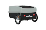Vidaxl Bike Trailer Black And Grey 45 Kg Iron Vidaxl Bike Trailer Black And Grey 45 Kg Iron