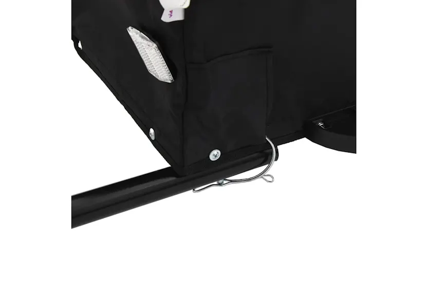 Vidaxl Bike Trailer Black And Grey 45 Kg Iron Vidaxl Bike Trailer Black And Grey 45 Kg Iron