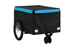 Vidaxl Bike Trailer Black And Blue 30 Kg Iron Vidaxl Bike Trailer Black And Blue 30 Kg Iron