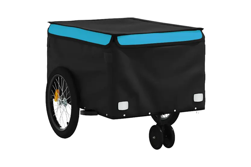 Vidaxl Bike Trailer Black And Blue 30 Kg Iron Vidaxl Bike Trailer Black And Blue 30 Kg Iron