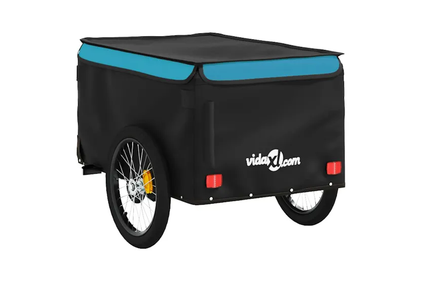 Vidaxl Bike Trailer Black And Blue 30 Kg Iron Vidaxl Bike Trailer Black And Blue 30 Kg Iron
