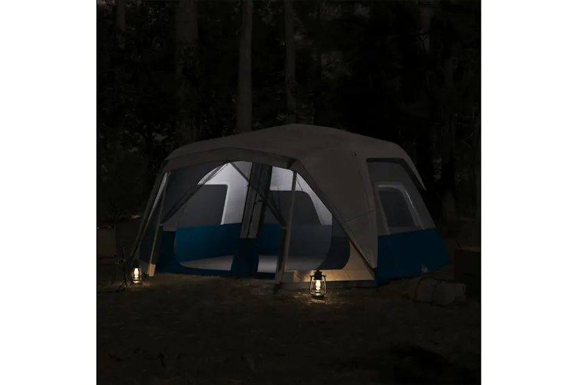 Vidaxl Family Tent With Led 10-person Light Blue Quick Release Vidaxl Family Tent With Led 10-person Light Blue Quick Release