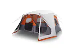 Vidaxl Family Tent With Led 10-person Light Grey And Orange Quick Release Vidaxl Family Tent With Led 10-person Light Grey And Orange Quick Release