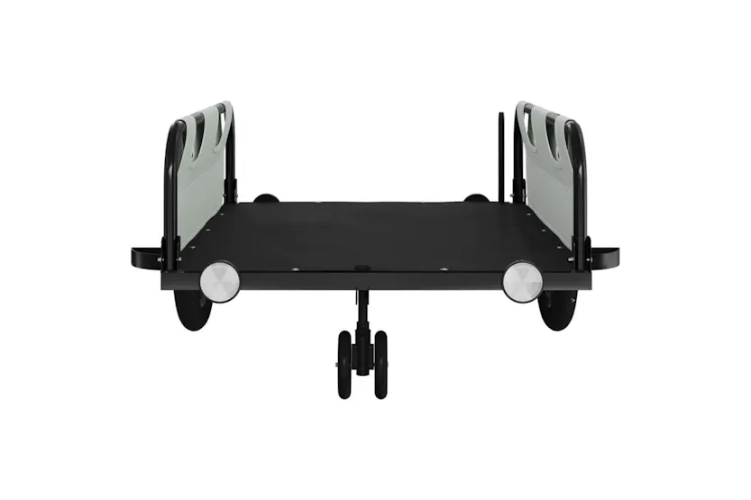 Vidaxl Bike Trailer Grey Oxford Fabric And Iron Vidaxl Bike Trailer Grey Oxford Fabric And Iron