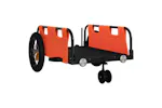 Vidaxl Bike Trailer Orange Oxford Fabric And Iron Vidaxl Bike Trailer Orange Oxford Fabric And Iron