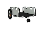Vidaxl Bike Trailer Grey Oxford Fabric And Iron Vidaxl Bike Trailer Grey Oxford Fabric And Iron