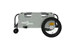 Vidaxl Bike Trailer Grey Oxford Fabric And Iron Vidaxl Bike Trailer Grey Oxford Fabric And Iron