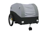 Vidaxl Bike Trailer Black And Grey 45 Kg Iron Vidaxl Bike Trailer Black And Grey 45 Kg Iron