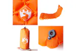 Vidaxl Inflating Camping Mattress With Pillow 1-person Orange Vidaxl Inflating Camping Mattress With Pillow 1-person Orange