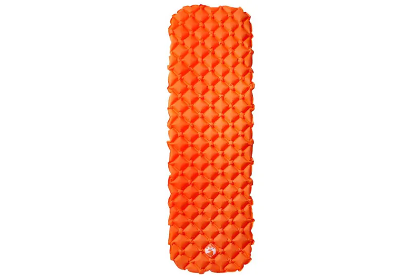 Vidaxl Inflating Camping Mattress 1-person Orange 190x58x6 Cm Vidaxl Inflating Camping Mattress 1-person Orange 190x58x6 Cm