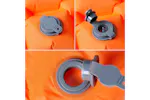 Vidaxl Inflating Camping Mattress 1-person Orange 190x58x6 Cm Vidaxl Inflating Camping Mattress 1-person Orange 190x58x6 Cm