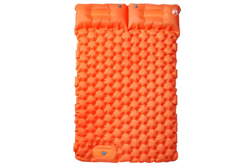 Vidaxl Self Inflating Camping Mattress With Pillows 2-person Orange Vidaxl Self Inflating Camping Mattress With Pillows 2-person Orange