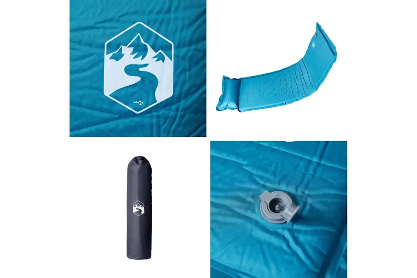 Vidaxl Self Inflating Camping Mattress With Pillow 1-person Turquoise Vidaxl Self Inflating Camping Mattress With Pillow 1-person Turquoise