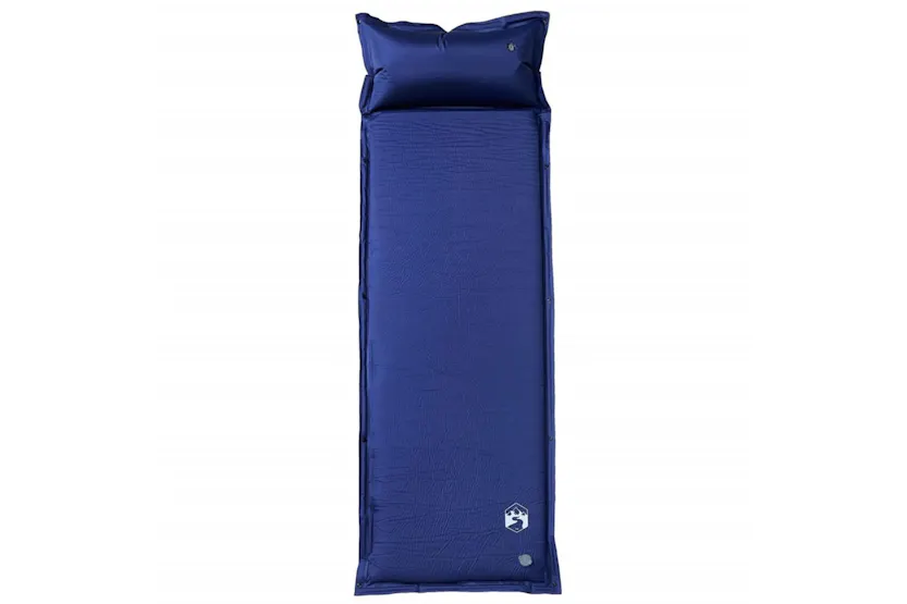Vidaxl Self Inflating Camping Mattress With Pillow 1-person Navy Blue Vidaxl Self Inflating Camping Mattress With Pillow 1-person Navy Blue