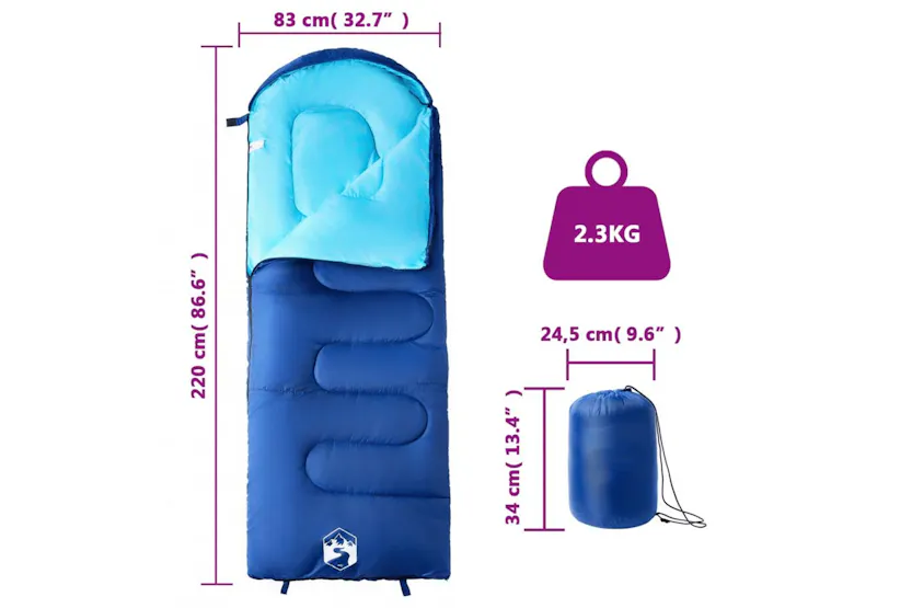 Vidaxl Sleeping Bag For Adults Camping 3-4 Seasons Vidaxl Sleeping Bag For Adults Camping 3-4 Seasons
