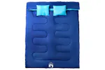Vidaxl Double Sleeping Bag With Pillows For Adults Camping 3-4 Seasons Vidaxl Double Sleeping Bag With Pillows For Adults Camping 3-4 Seasons