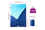 Vidaxl Double Sleeping Bag With Pillows For Adults Camping 3-4 Seasons Vidaxl Double Sleeping Bag With Pillows For Adults Camping 3-4 Seasons