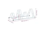 Vidaxl Bicycle Stand For 4 Bikes Floor Freestanding Galvanised Steel Vidaxl Bicycle Stand For 4 Bikes Floor Freestanding Galvanised Steel