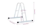 Vidaxl Bicycle Stand For 1 Bike Floor Freestanding Galvanised Steel Vidaxl Bicycle Stand For 1 Bike Floor Freestanding Galvanised Steel