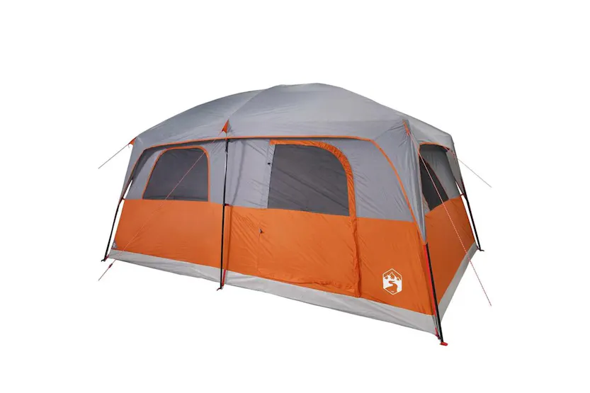 Vidaxl Family Tent Cabin 8-person Grey And Orange Waterproof Vidaxl Family Tent Cabin 8-person Grey And Orange Waterproof