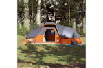 Vidaxl Family Tent Dome 11-person Grey And Orange Waterproof Vidaxl Family Tent Dome 11-person Grey And Orange Waterproof