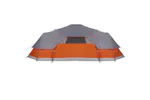 Vidaxl Family Tent Dome 11-person Grey And Orange Waterproof Vidaxl Family Tent Dome 11-person Grey And Orange Waterproof
