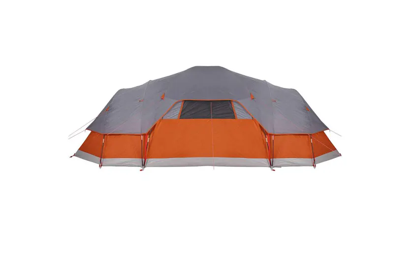 Vidaxl Family Tent Dome 11-person Grey And Orange Waterproof Vidaxl Family Tent Dome 11-person Grey And Orange Waterproof