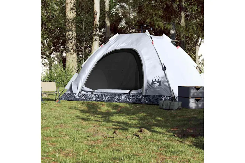 Vidaxl Camping Tent 5-person White Blackout Fabric Quick Release Vidaxl Camping Tent 5-person White Blackout Fabric Quick Release