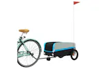 Vidaxl Bike Trailer Black And Blue 30 Kg Iron Vidaxl Bike Trailer Black And Blue 30 Kg Iron