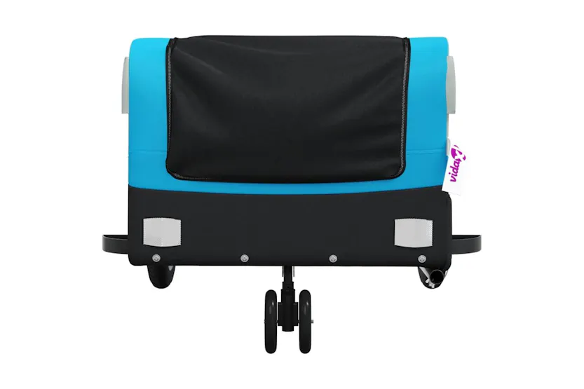 Vidaxl Bike Trailer Black And Blue 30 Kg Iron Vidaxl Bike Trailer Black And Blue 30 Kg Iron