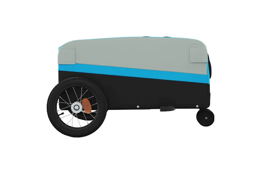Vidaxl Bike Trailer Black And Blue 30 Kg Iron Vidaxl Bike Trailer Black And Blue 30 Kg Iron