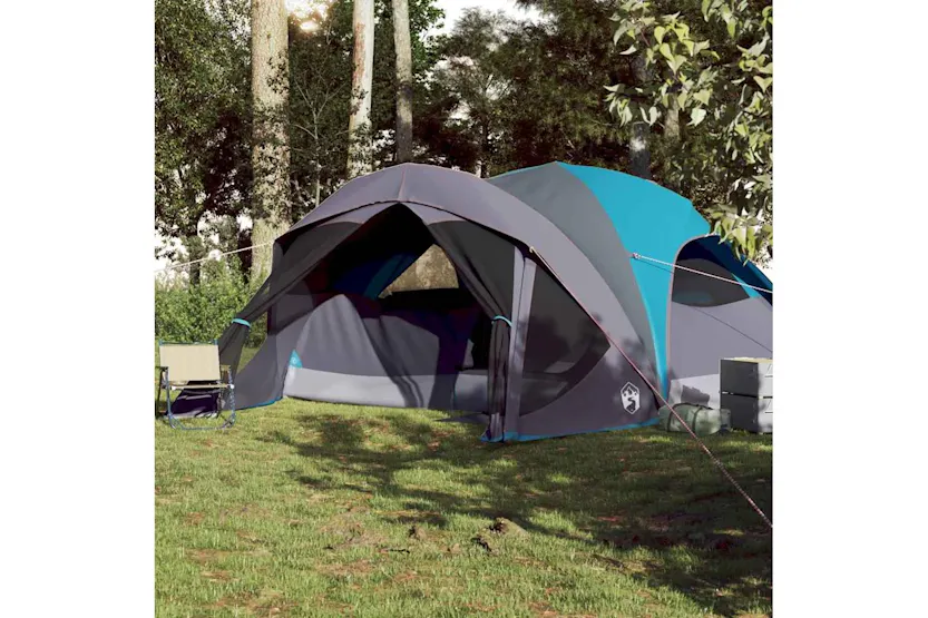 Vidaxl Family Tent Cabin 6-person Blue Waterproof Vidaxl Family Tent Cabin 6-person Blue Waterproof