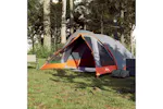 Vidaxl Camping Tent Cabin 4-person Grey And Orange Waterproof Vidaxl Camping Tent Cabin 4-person Grey And Orange Waterproof