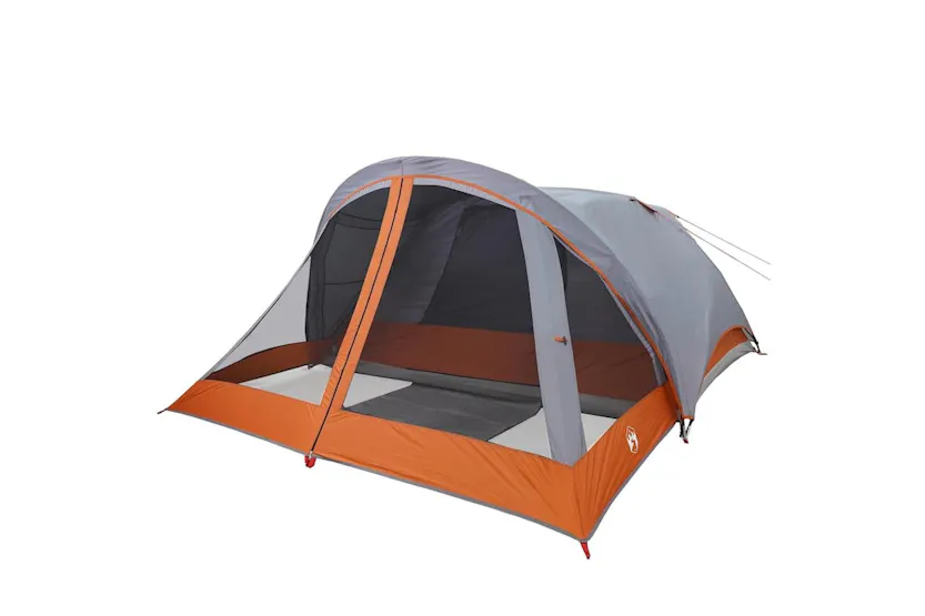 Vidaxl Camping Tent Cabin 4-person Grey And Orange Waterproof Vidaxl Camping Tent Cabin 4-person Grey And Orange Waterproof