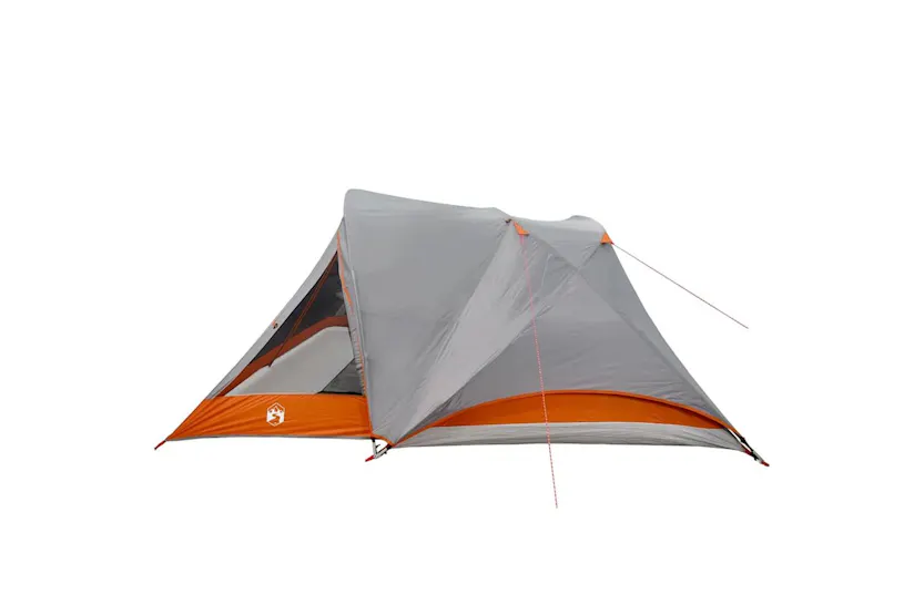 Vidaxl Camping Tent Cabin 4-person Grey And Orange Waterproof Vidaxl Camping Tent Cabin 4-person Grey And Orange Waterproof
