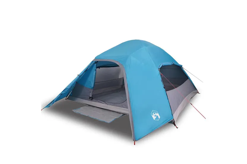 Vidaxl Camping Tent Dome 4-person Blue Waterproof Vidaxl Camping Tent Dome 4-person Blue Waterproof